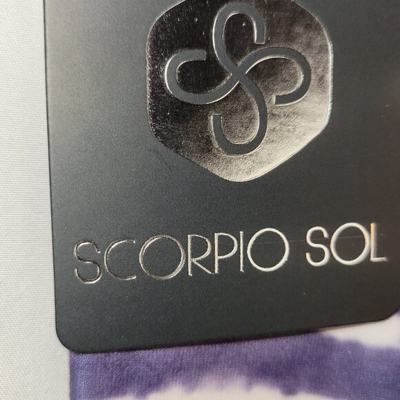 Scorpio Sol Vinyassa high waisted purple tie dye performance leggings XL - Picture 4 of 6